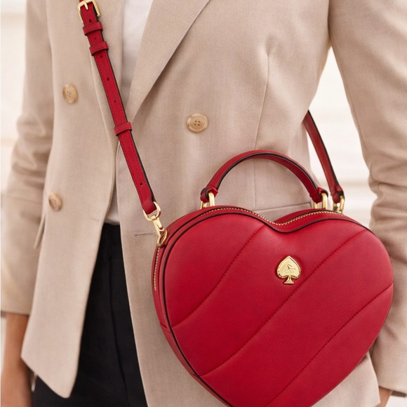 ❤️ Kate Spade Love Shack Heart Crossbody – Ruby R *Discounted Shipping* - Picture 5 of 10